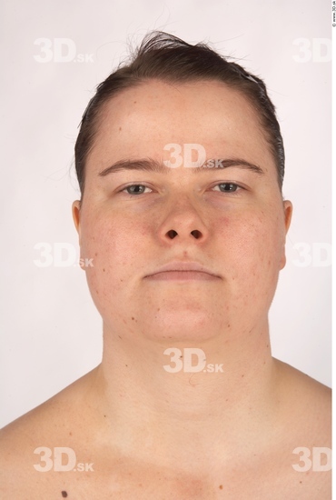 Whole Body Head Woman Overweight Studio photo references