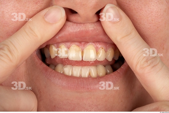 Whole Body Teeth Woman Overweight Studio photo references