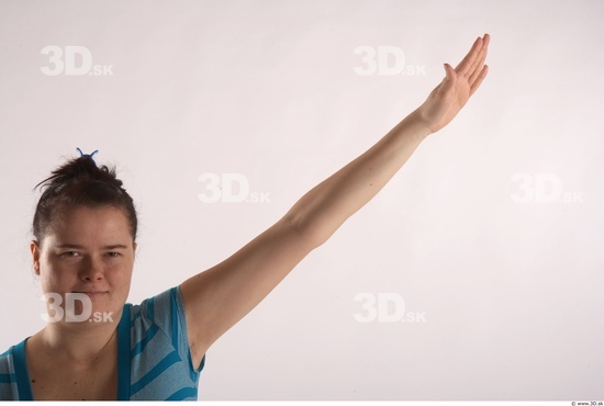 Arm Woman Animation references White Casual T shirt Overweight