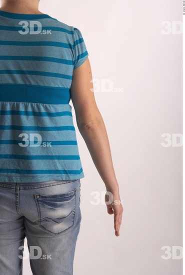 Arm Woman Animation references White Casual T shirt Overweight