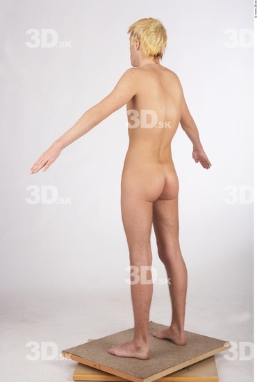 Whole Body Man Animation references Nude Slim Studio photo references