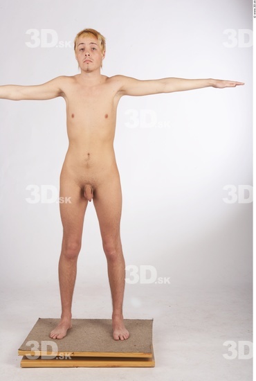 Whole Body Man T poses Nude Slim Studio photo references