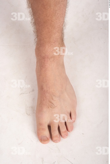 Foot Whole Body Man Nude Slim Studio photo references