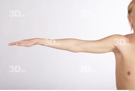 Arm Whole Body Man Nude Slim Studio photo references