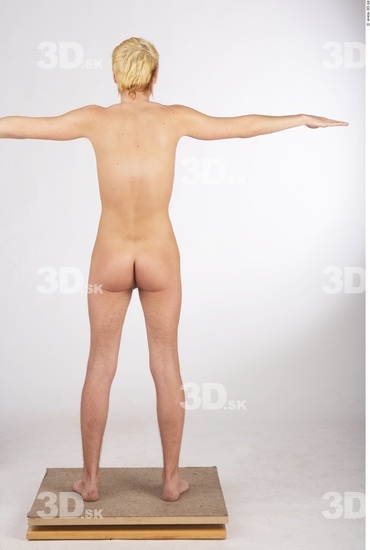 Whole Body Man T poses Nude Slim Studio photo references