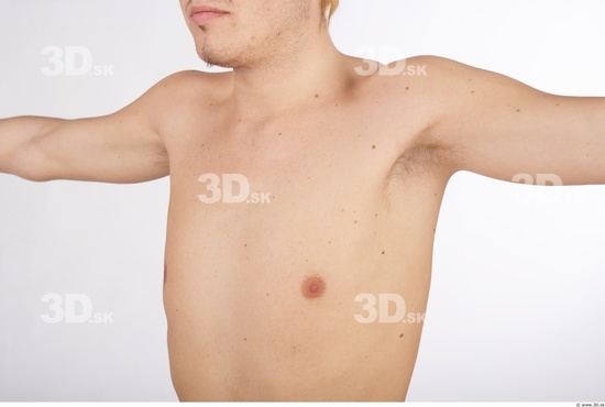 Chest Whole Body Man Nude Slim Studio photo references