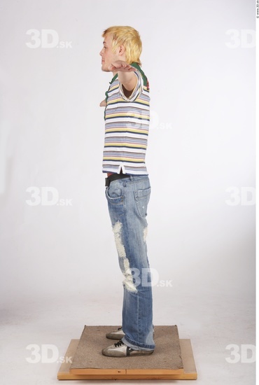 Whole Body Man T poses Casual Slim Studio photo references