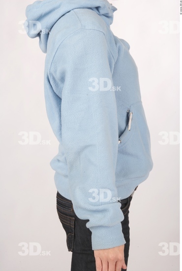 Arm Whole Body Woman Casual Sweatshirt Slim Studio photo references