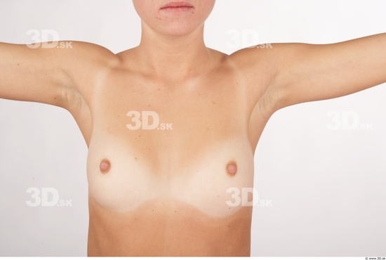 Chest Whole Body Woman Nude Slim Studio photo references