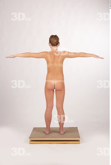 Whole Body Woman T poses Nude Slim Studio photo references