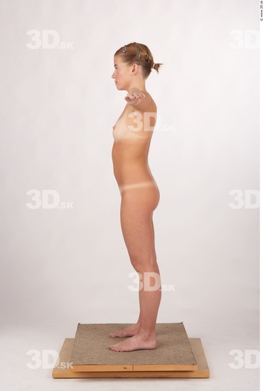 Whole Body Woman T poses Nude Slim Studio photo references