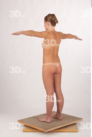 Whole Body Woman T poses Nude Slim Studio photo references