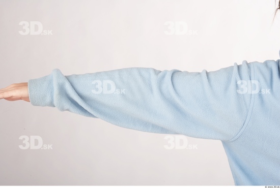 Arm Whole Body Woman Casual Sweatshirt Slim Studio photo references