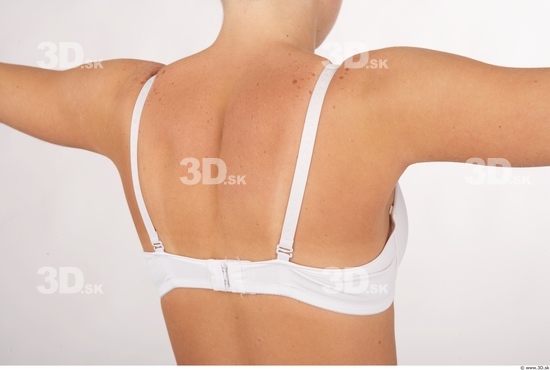 Whole Body Back Woman Underwear Bra Slim Studio photo references