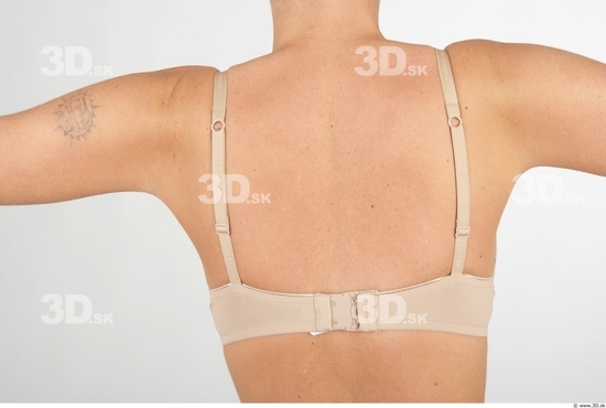 Whole Body Back Woman Underwear Bra Slim Studio photo references