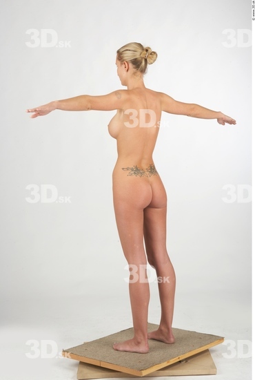 Whole Body Woman T poses Nude Slim Studio photo references