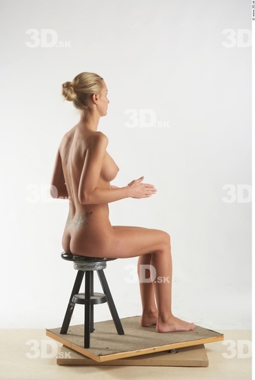 Whole Body Woman Artistic poses White Nude Slim