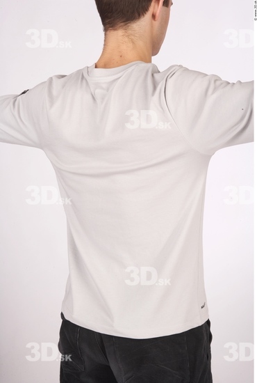 Upper Body Whole Body Man Hairy Casual Shirt T shirt Average Studio photo references