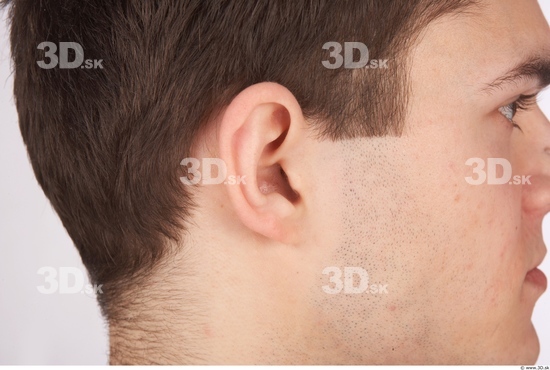 Ear Whole Body Man Hairy Average Studio photo references