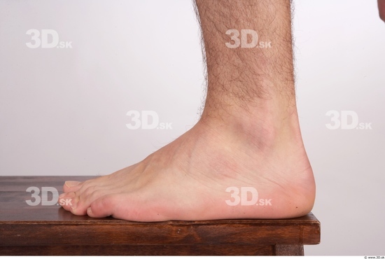 Foot Whole Body Man Hairy Nude Average Studio photo references