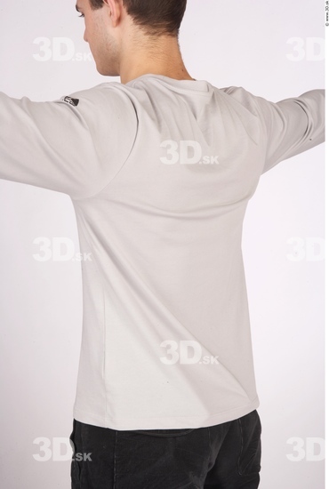 Upper Body Whole Body Man Hairy Casual Shirt T shirt Average Studio photo references