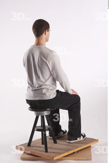 Whole Body Man Artistic poses White Casual Average