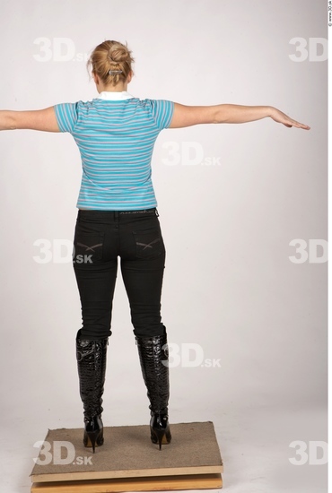 Whole Body Woman T poses Casual Average Studio photo references