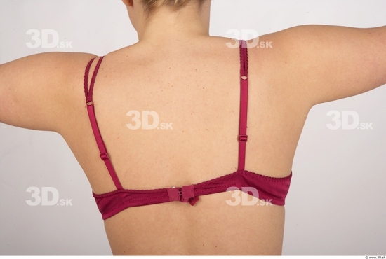 Whole Body Back Woman Underwear Bra Average Studio photo references