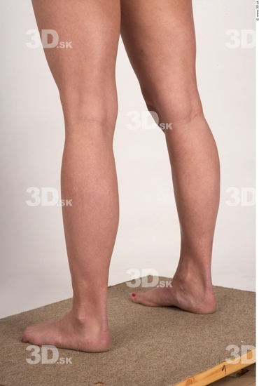 Calf Whole Body Woman Nude Average Studio photo references