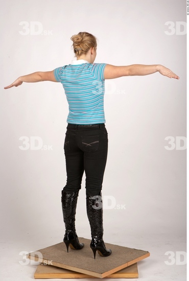 Whole Body Woman T poses Casual Average Studio photo references