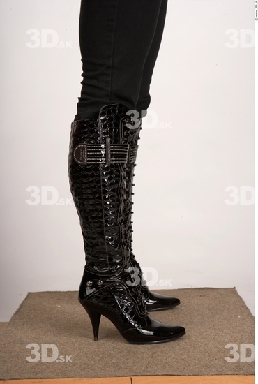 Calf Whole Body Woman Casual Boot Average Studio photo references