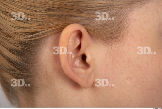 Ear Whole Body Woman Average Studio photo references