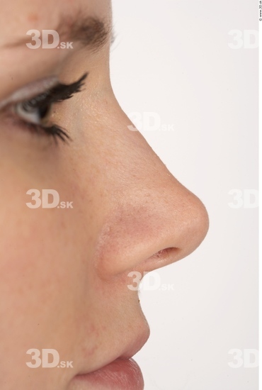 Nose Whole Body Woman Average Studio photo references