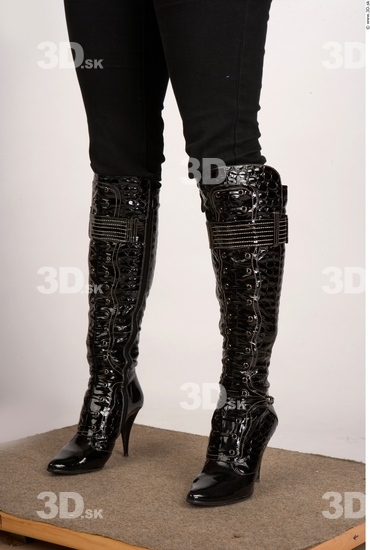 Calf Whole Body Woman Casual Boot Average Studio photo references