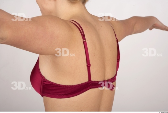 Whole Body Back Woman Underwear Bra Average Studio photo references