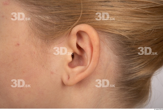 Ear Whole Body Woman Average Studio photo references