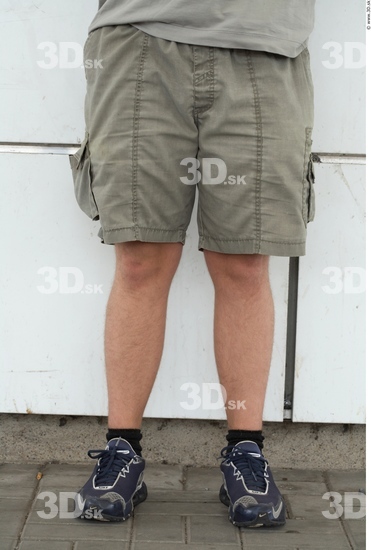 Leg Man White Casual Shorts Overweight