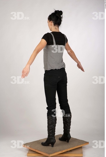 Whole Body Woman Animation references Casual Slim Studio photo references