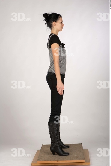 Whole Body Woman Animation references Casual Slim Studio photo references