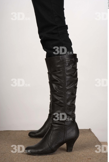 Calf Whole Body Woman Casual Boot Slim Studio photo references