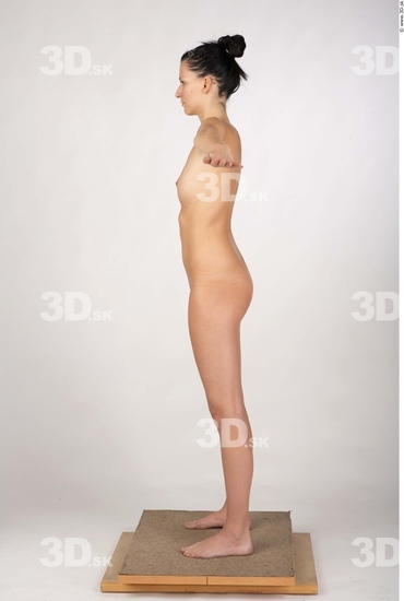 Whole Body Woman T poses Nude Slim Studio photo references