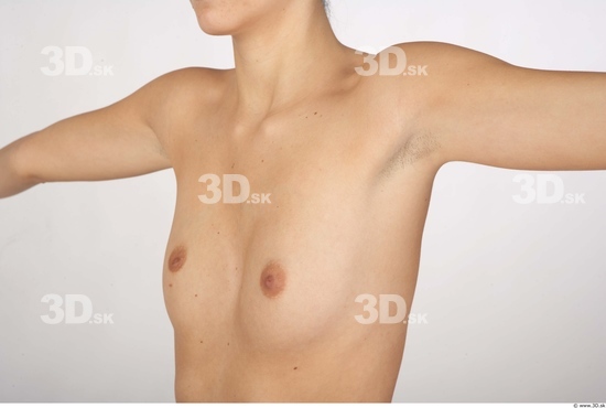 Chest Whole Body Woman Nude Slim Studio photo references