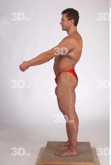 Whole Body Man Muscular Male Studio Poses