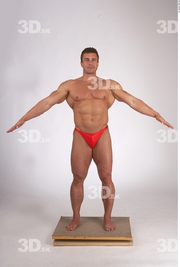 Whole Body Man Muscular Male Studio Poses