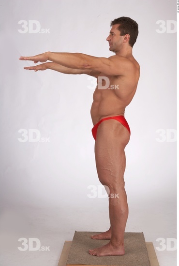 Whole Body Man Muscular Male Studio Poses