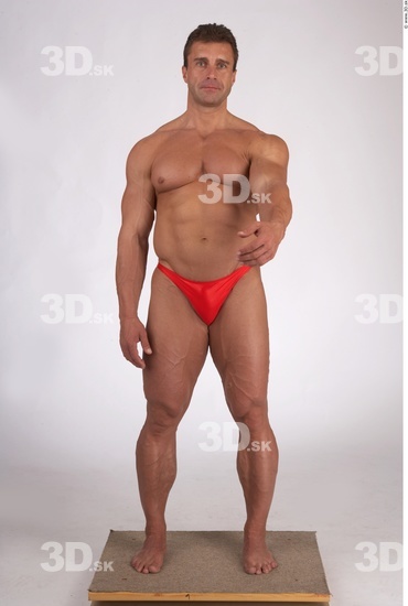 Whole Body Man Muscular Male Studio Poses