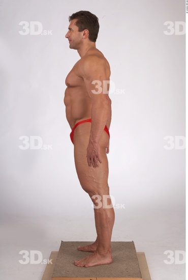 Whole Body Man Muscular Male Studio Poses