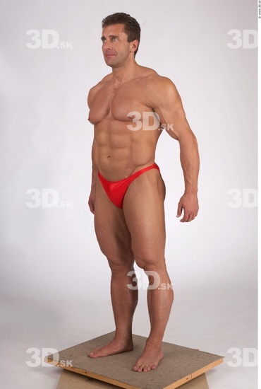 Whole Body Man Muscular Male Studio Poses