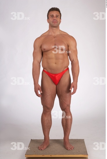 Whole Body Man Muscular Male Studio Poses