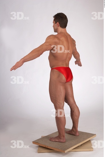 Whole Body Man Muscular Male Studio Poses